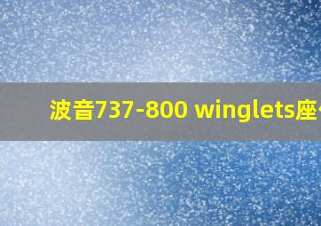 波音737-800 winglets座位